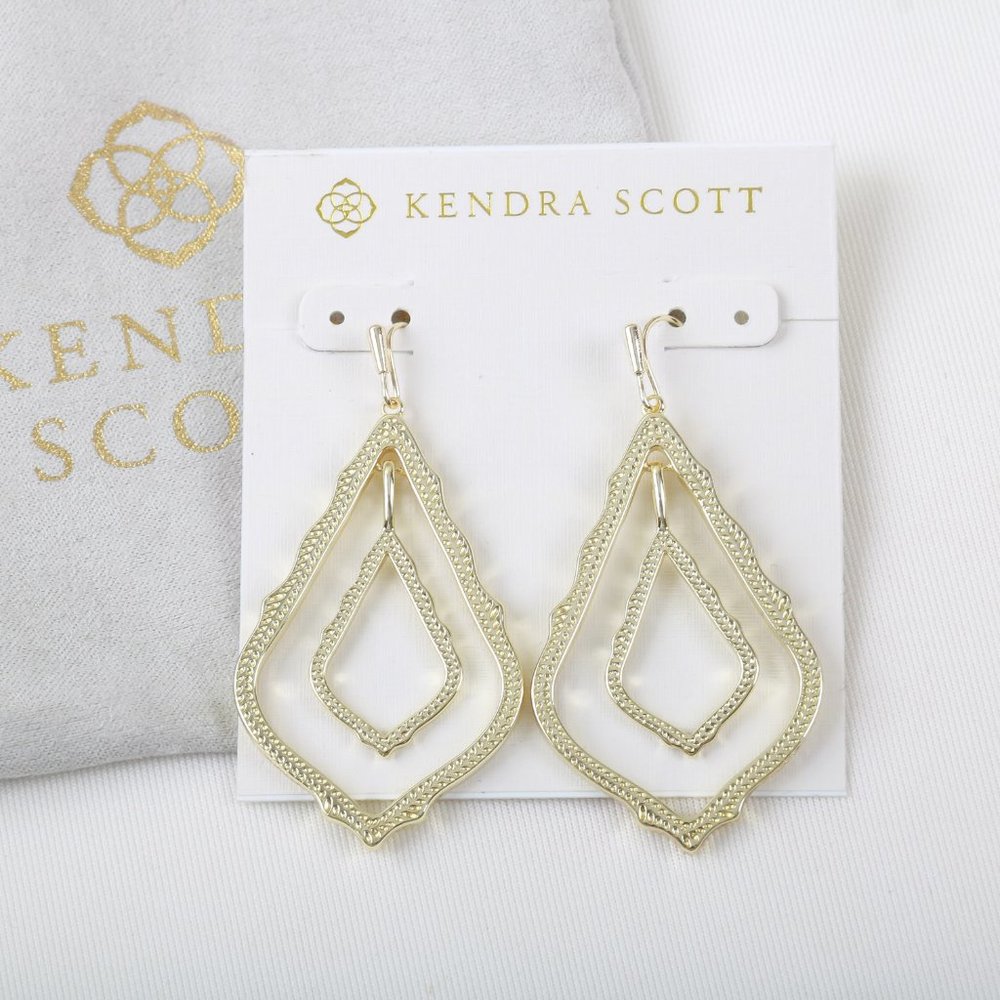 Kendra Scott Gold Simon drop earrings